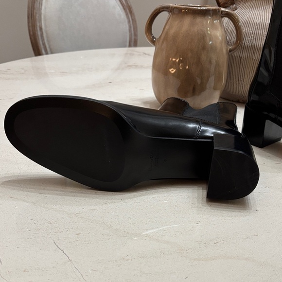 Elegant Black Women's Ankle Boots Massimo Dutti 41 nwt - Picture 4 of 6